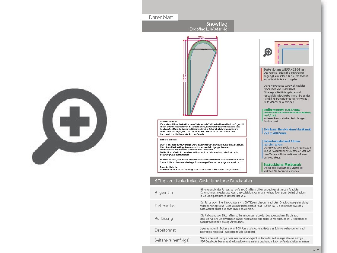 Product Bild ersatzdruck_f__r_snowflag_premium-drop_large__4_0-farbig_bedruckt