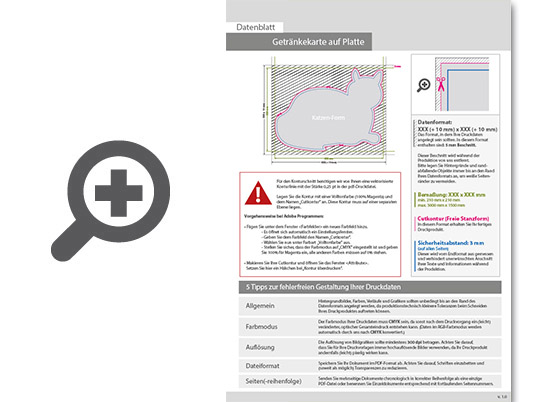 Product Bild getr__nkekarte_auf_platte_in_katze-form_konturgefr__st___einseitig_4_0-farbig_bedruckt
